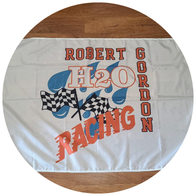 Custom Robert Gordon Racing Flag